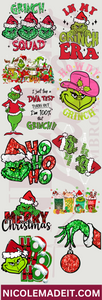 Grinch Christmas Gang Sheet (22X60)