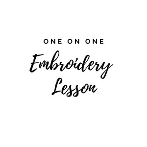 1 on 1 Virtual Embroidery Lesson (one hour)